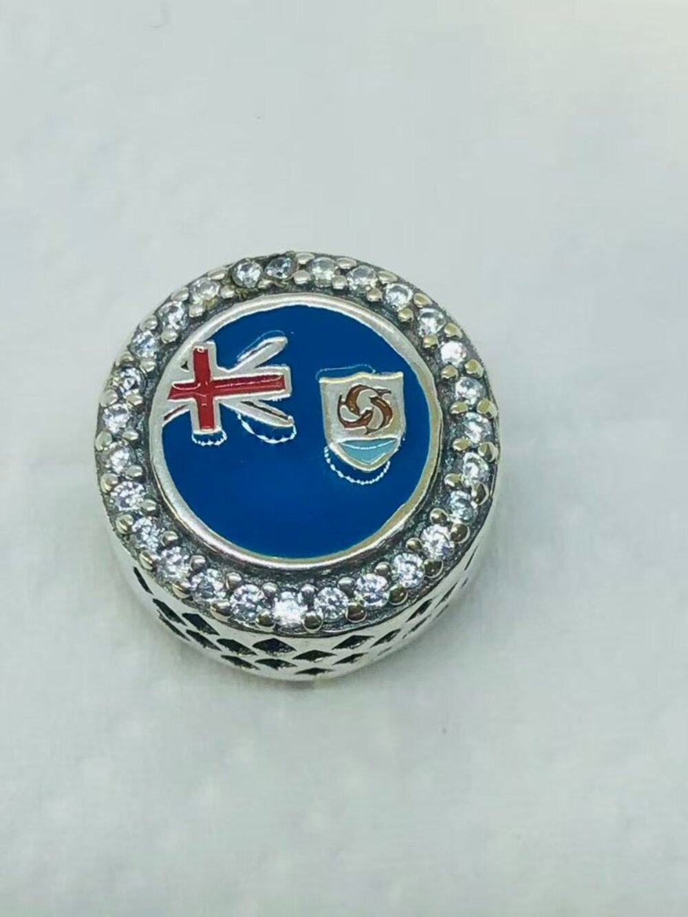 ✨ ✨Pandora Anguilla Flag Charm Exclusive Bead Charm S925 Silver with box